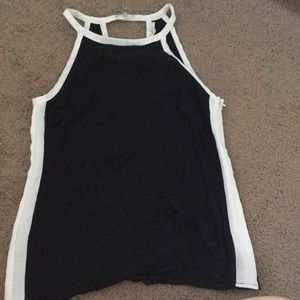Black and white tank top